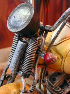 インディアン カスタムオートバイ ブリキのおもちゃ ブリキ製オートバイ アメリカン雑貨画像