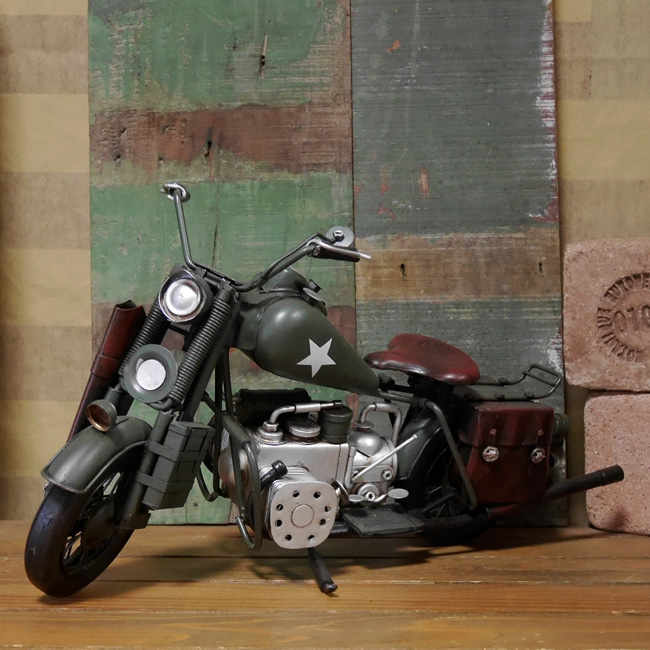 ブリキのおもちゃ アミー-バイクオートバイブリキ製オートバイ