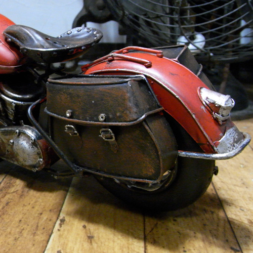オールド バイク ビンテージカー ブリキのおもちゃ ブリキ製オートバイ アメリカン雑貨画像