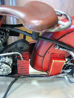 インディアン【レッド】バイク ブリキのおもちゃ ブリキ製オートバイ アメリカン雑貨画像