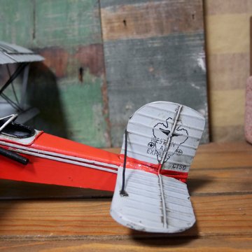 ブリキ製飛行機C150　ブリキのおもちゃ　ブリキ製飛行機　アメリカン雑貨画像