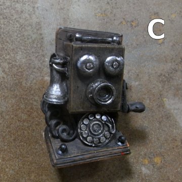 アンティークタイプ電話機メモマグネット レトロ アンティーク　レトロ雑貨画像