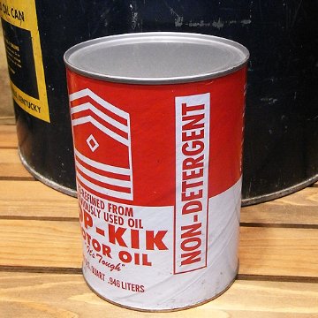 オイル缶 【TOP KIK】ユーズドジャンク　レトロインテリア　アメリカン雑貨画像