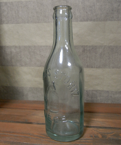 CHARLES STORTZ LIEGE アンティーク ドリンク瓶 インテリア小物　ユーズドジャンク　レトロ雑貨画像