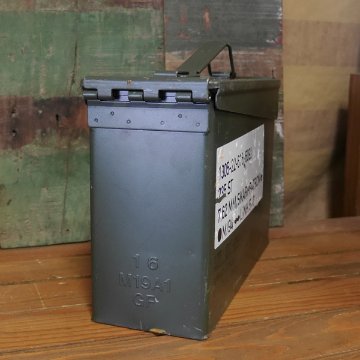 デンマーク軍 アンモボックス ミリタリー 収納 インテリア　スチール製アンモボックス画像