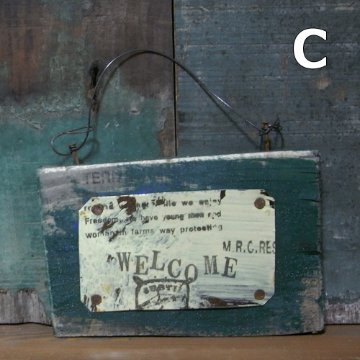 古材リメイク ウエルカムミニボード  木製看板　インテリア雑貨 画像