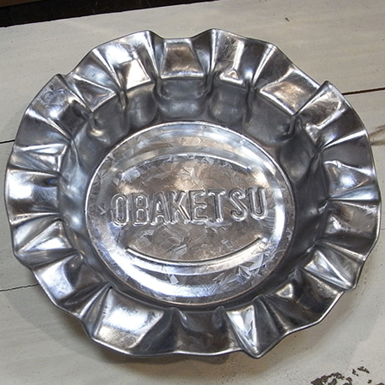 オバケツ 卓上灰皿 ブリキ製 アッシュトレイ 卓上灰皿 アメリカン雑貨