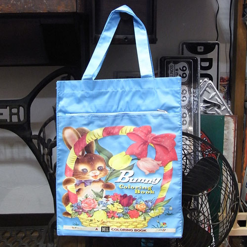 【ＳALE】ナイロントートバッグ【Bunny】　トートバッグ　アメリカン雑貨の画像