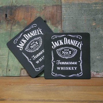 ジャックダニエル ラバーコースター 2枚セット Jack Daniel's アメリカン雑貨画像