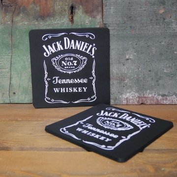 ジャックダニエル ラバーコースター 2枚セット Jack Daniel's アメリカン雑貨画像
