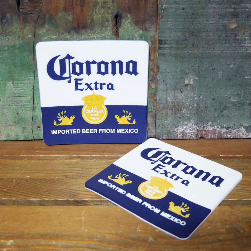 コロナビア ラバーコースター 2枚セット Corona　アメリカン雑貨の画像