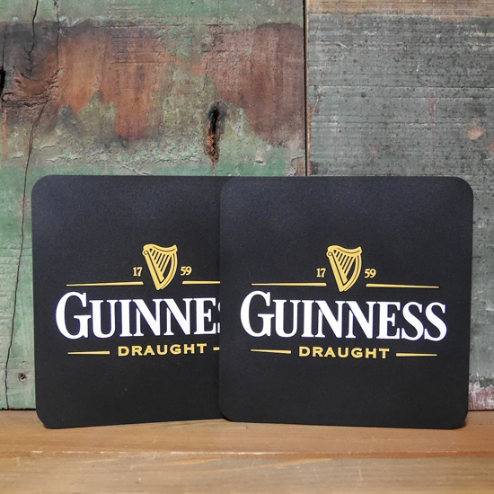ギネスビール ラバーコースター 2枚セット GUINNESS　アメリカン雑貨画像