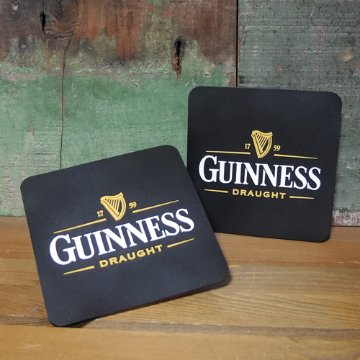 ギネスビール ラバーコースター 2枚セット GUINNESS　アメリカン雑貨画像