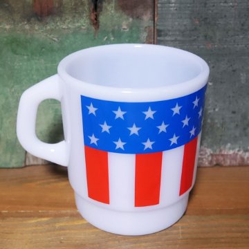 アメリカン プラスチック マグカップ USA ミルキースタッキングマグカップ　アメリカン雑貨画像