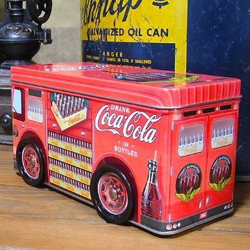 コカコーラ トラック型貯金箱 コインバンク　アメリカン雑貨画像
