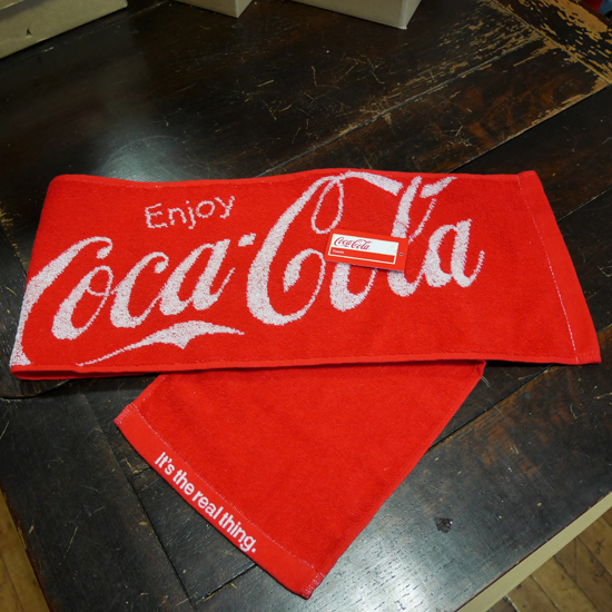 コカコーラ マフラータオル CocaCola ロングタオル アメリカン雑貨画像