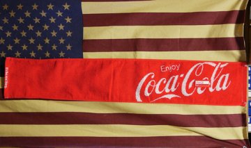 コカコーラ マフラータオル CocaCola ロングタオル アメリカン雑貨画像