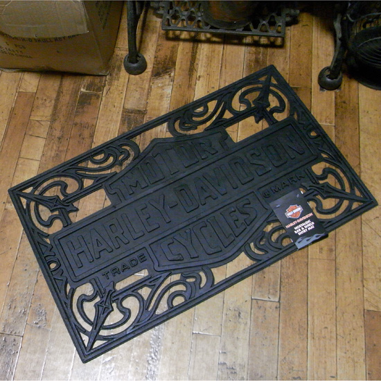ハーレーダビッドソン ラバーマット 玄関マット HARLEY-DAVIDSON　アメリカ雑貨の画像