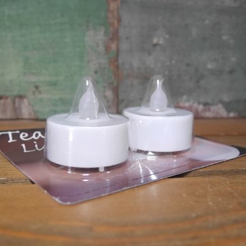 LED キャンドルライト 2個セット ティーライト シングルカラー インテリア画像