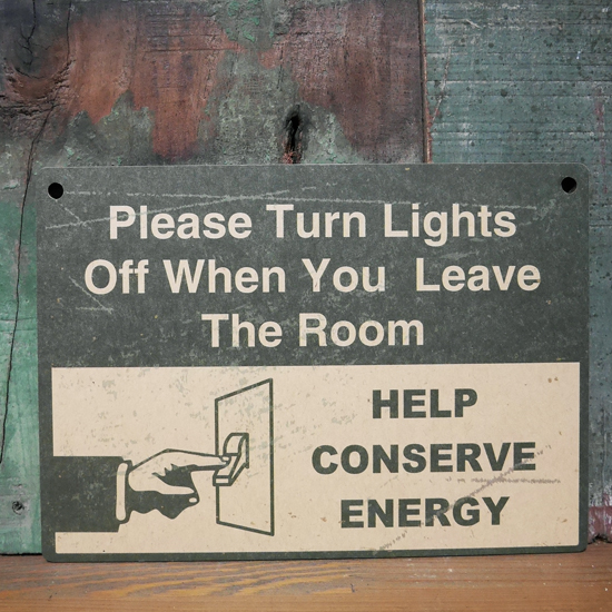 インフォメーション ミニサインボード ENERGY 木製看板 案内板の画像