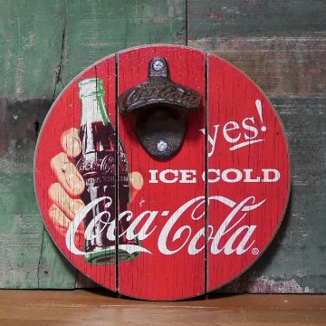 コカコーラ　ボトルキャップオープナー 栓抜き COCA-COLA アメリカンインテリア画像