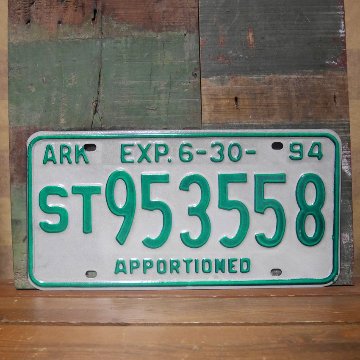 Arkansas アメリカユーズドナンバープレート アーカンサス州 ブリキ看板の画像