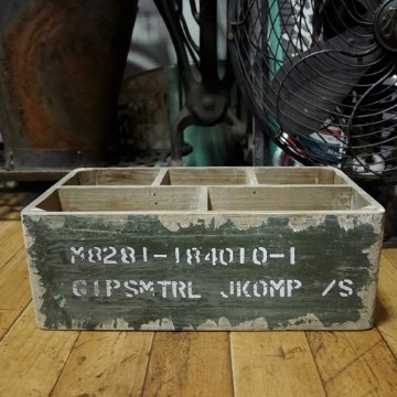 スウェーデン軍タイプ ストレージ ウッドボックス 収納木箱画像