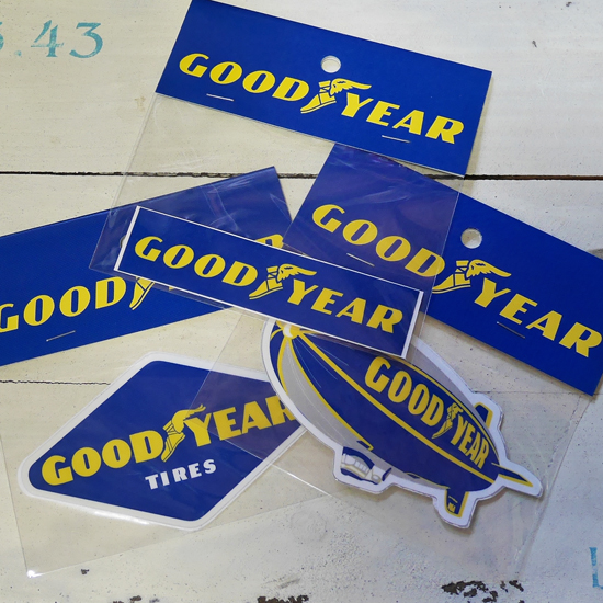 グッドイヤー ステッカー Mサイズ GOOD YEAR STICKER シール アメリカン雑貨の画像