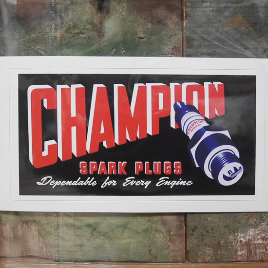 CHAMPION ステッカー チャンピオン シール アメリカン雑貨 アメリカンステッカーの画像