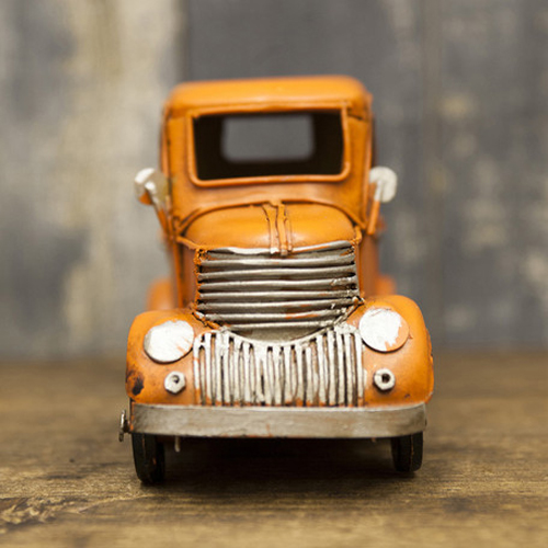 ミニ ピックアップトラック ブリキのおもちゃ ヴィンテージカー インテリア自動車画像