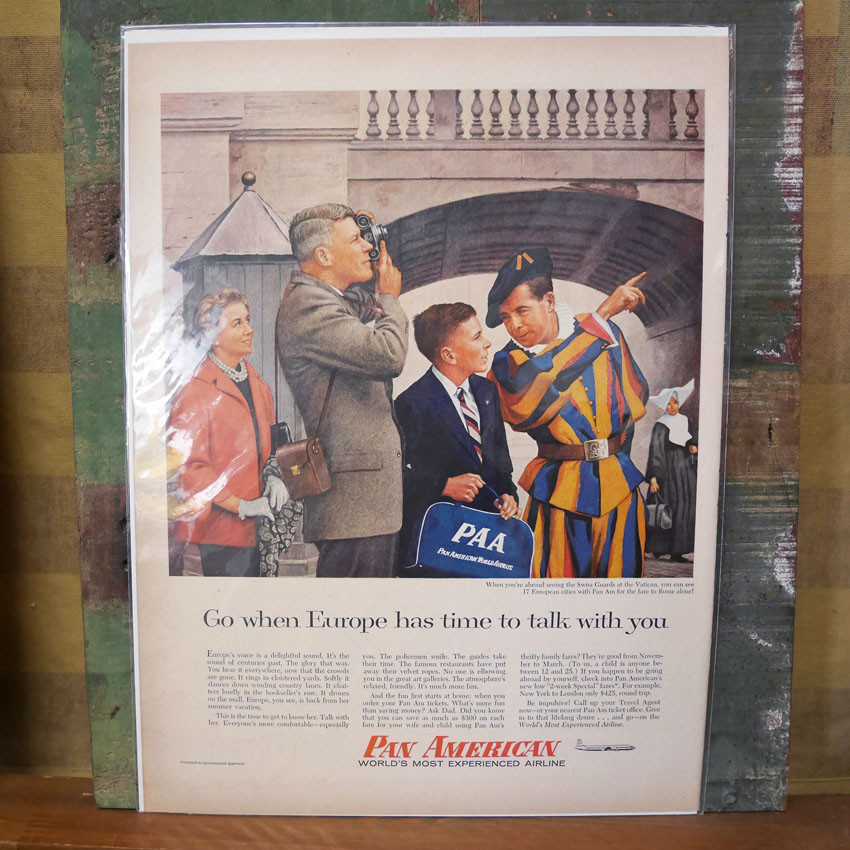 『カルバート カクテル 』ビンテージ広告　1960年代　当時物　Ｂ4　フレーム付 LIFE 雑誌 広告 ポスター 額付 アンティーク CALVERT