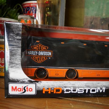 ハーレーダビッドソン トレーラー トラック インテリア 1/64  マイスト アメリカン雑貨の画像