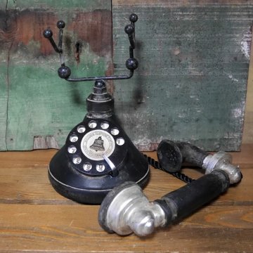 アンティーク電話機 レトロテレフォン インテリア オブジェ置物　レトロ雑貨画像