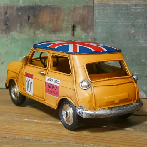 ミニクーパー ブリキのおもちゃ  インテリア自動車 アメリカン雑貨画像