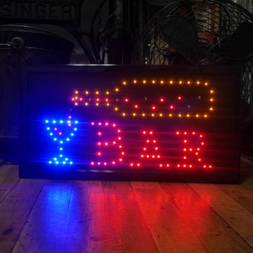 BAR LEDネオンサイン　バーLEDインテリアボード　アメリカン雑貨画像