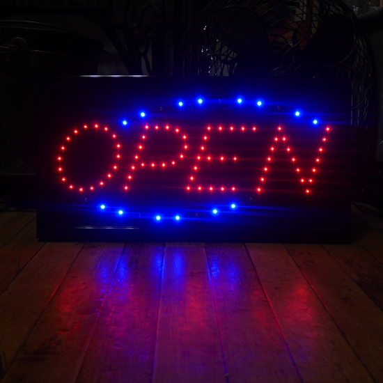 OPEN LEDネオンサイン オープンサイン看板　アメリカン雑貨画像