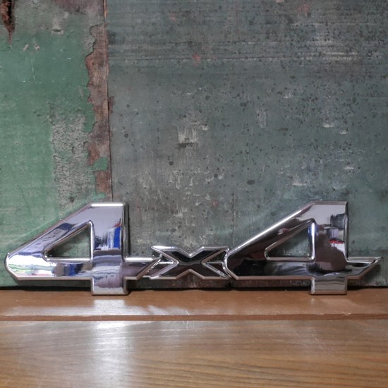 4WD スチール ステッカー 4×4 STICKER アメリカン雑貨の画像