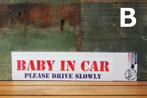 Baby in Sticker ベビー イン カー ステッカー シール KIDS IN CAR　画像