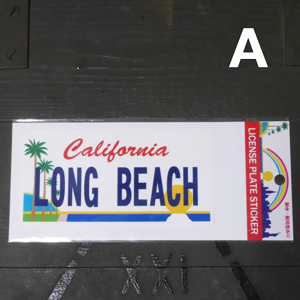 CALIFORNIA STICKER カリフォルニア ステッカー シール ライセンスプレートステッカー画像