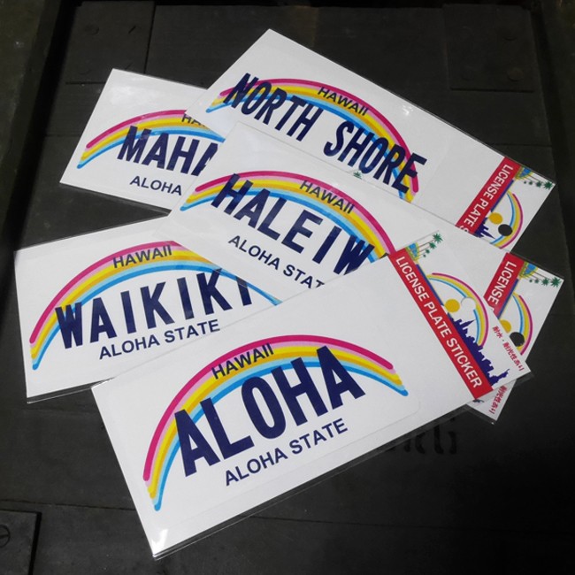 HAWAII STICKER ハワイ ステッカー シール ライセンスプレートステッカー