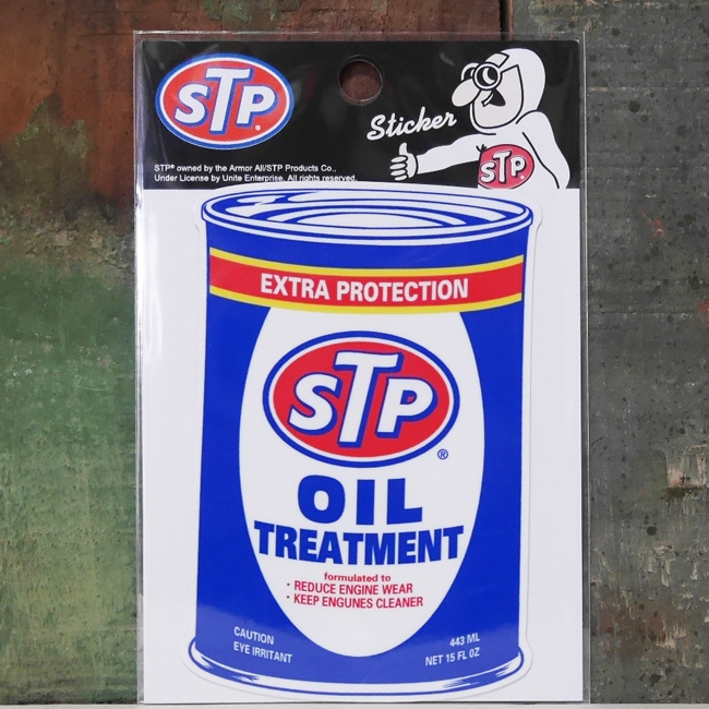 アメリカ企業物ステッカー STP OILステッカー シール　アドバタイジングステッカー　アメリカン雑貨画像