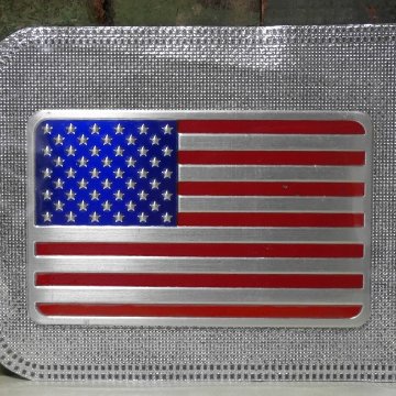 星条旗 スチール ステッカー USA アメリカ国旗 シール アメリカン雑貨画像