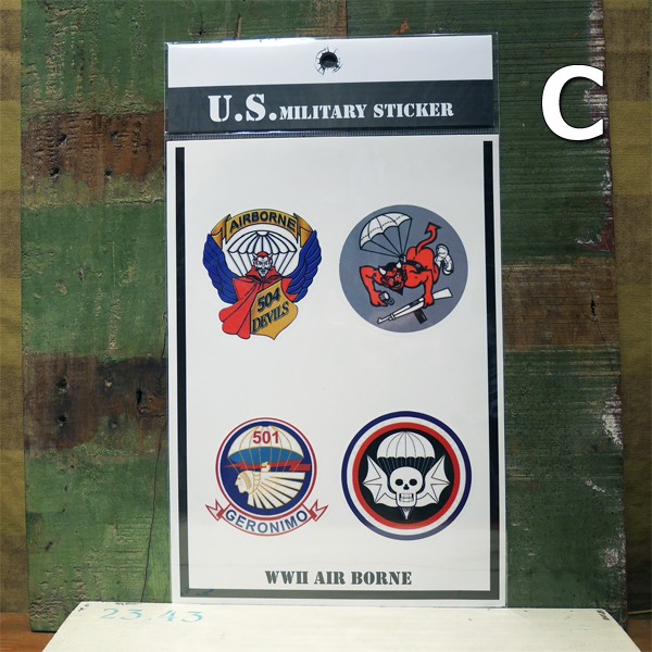 U.S. ミリタリー ステッカー MILITARY STICKER ステッカーシール アメリカン雑貨画像