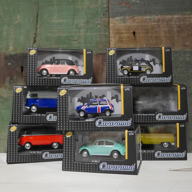 カララマ1:72 レトロミニカー ワーゲン ミニクーパー ミリタリー