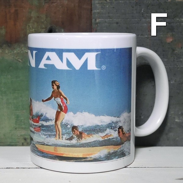 パンナム マグカップ　陶器製 PANAM　アメリカン雑貨画像