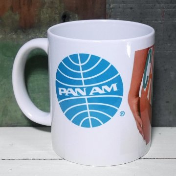 パンナム マグカップ　陶器製 PANAM　アメリカン雑貨画像