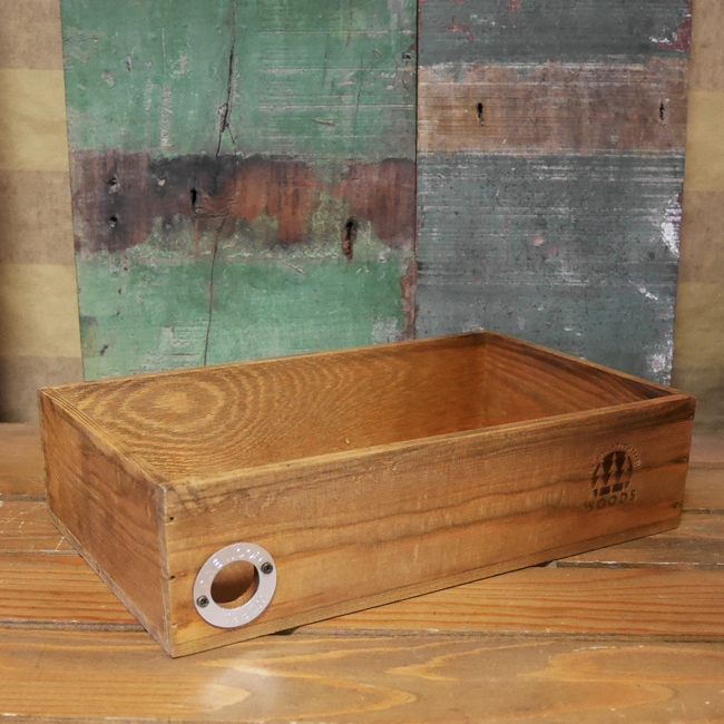 パインウッド ストックケース  収納ボックス 木箱 ウッドトレイ ガーデニング画像