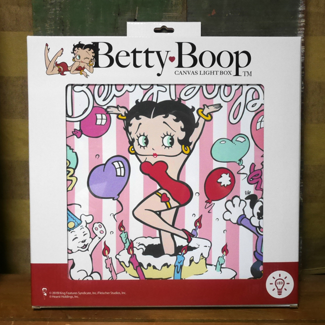 ベティブープ PARTY LEDキャンバスライト Betty Boop ウォールインテリア アメリカン雑貨画像