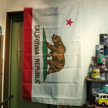 カリフォルニア 州旗 タペストリー フラッグ CALIFORNIA  アメリカン雑貨画像