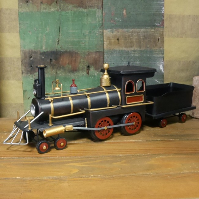 SL機関車  ブリキのおもちゃ SL スチーム ロコモーティブ 鉄道　レトロインテリア画像
